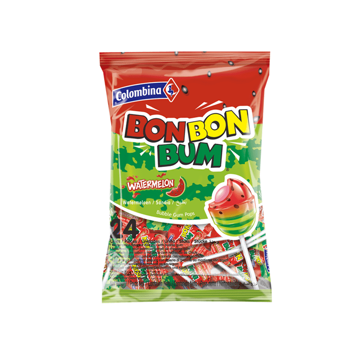 CHUPETA BON BON BUM SANDIA 24UNDS