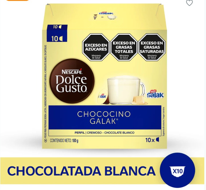 CAPSULAS SABOR GALAK DULCE GUSTO NESCAFE 10UND