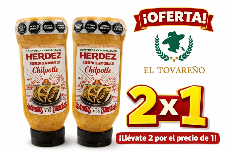 ADEREZO DE MAYO HERDEZ CON CHIPOTLE 310GR 2X1