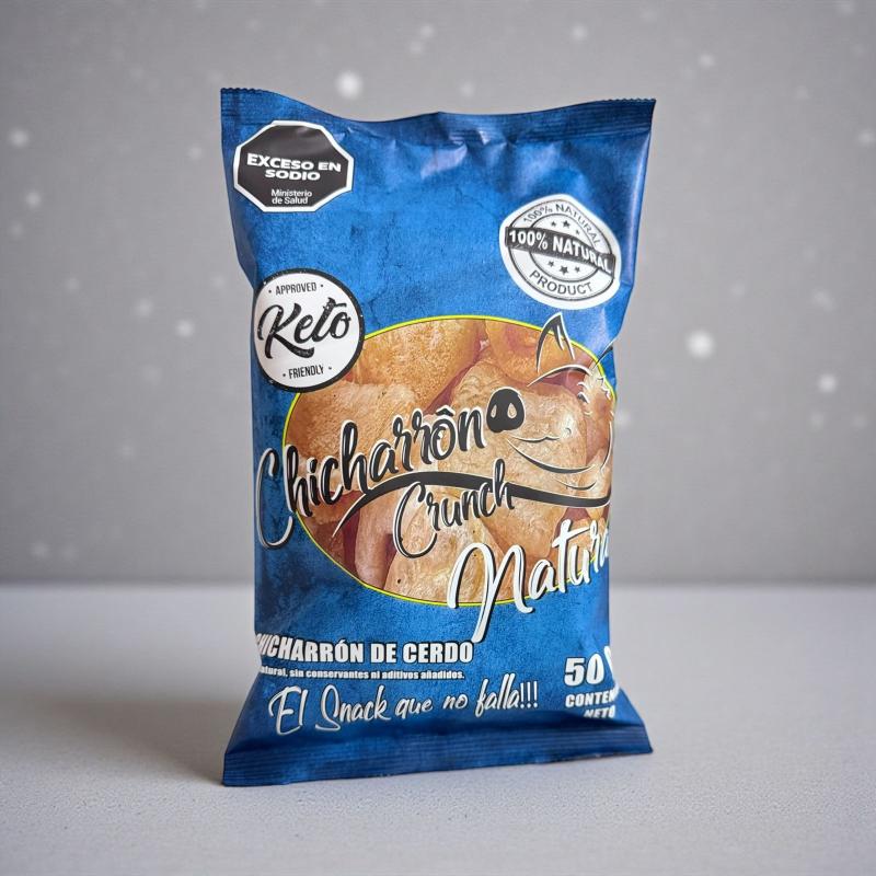 CHICHARRON CRUNCH NATURAL 50GR X 12U