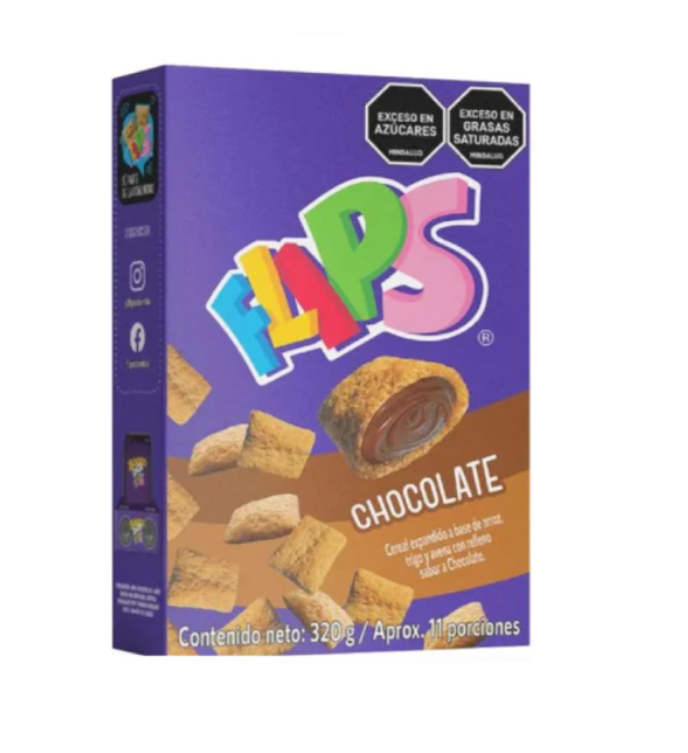 FLIPS CAJA DE 320GR CHOCOLATE