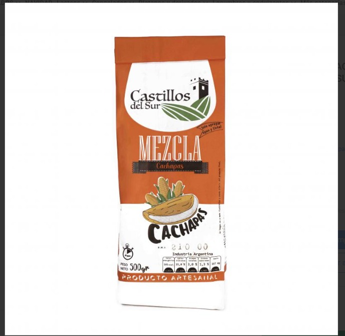 HARINA PARA CACHAPAS CASTILLOS DEL SUR 500G