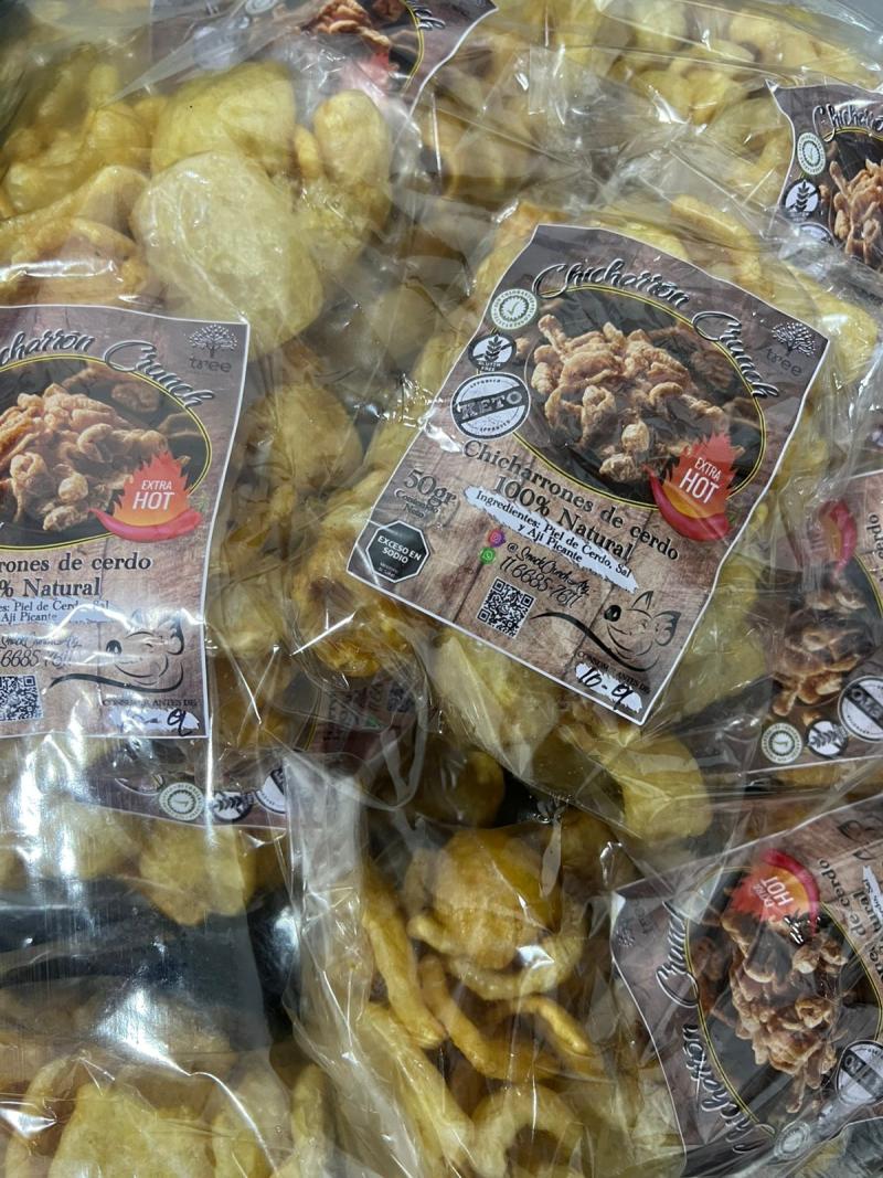 CHICHARRON NATURAL 50 GR (PAQ X12 UND)