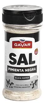 SAL ENTREFINA CON PIMIENTA NEGRA GAVAR 350GR