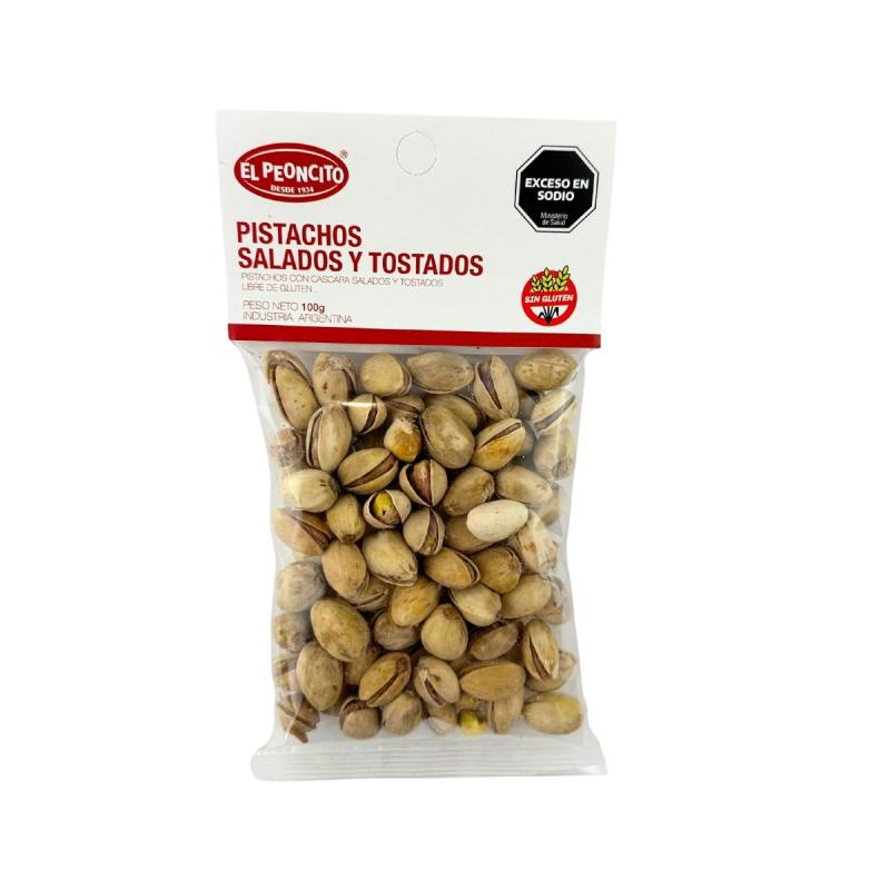 PISTACHOS SALADOS Y TOSTADOS 100GR PEONCITO