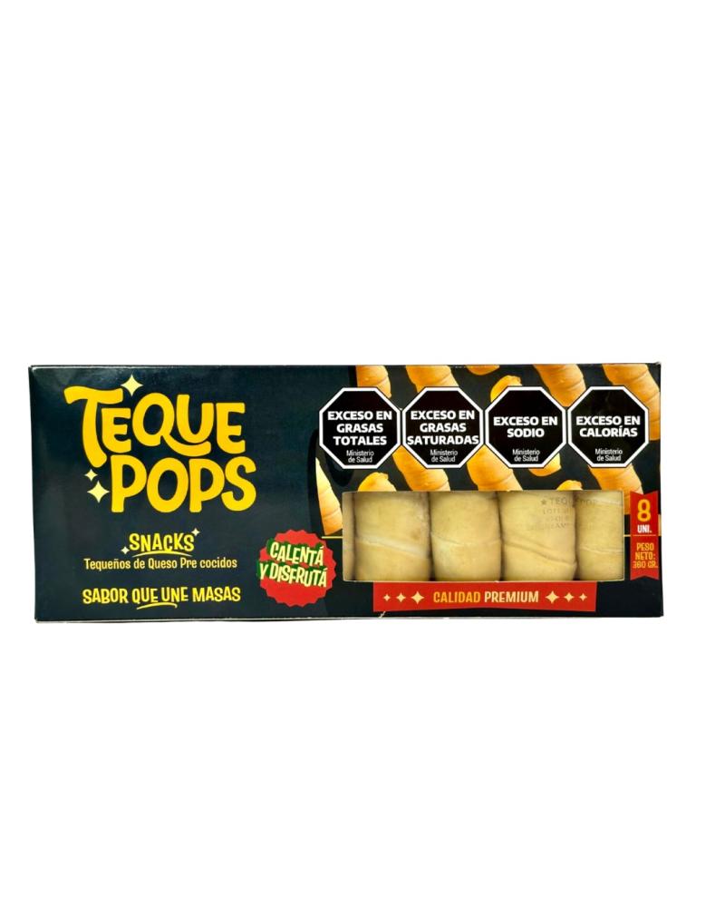 TEQUEÑOS DE QUESO ARTESANALES PRE COCIDOS CAJAX8UND TEQUEPOPS