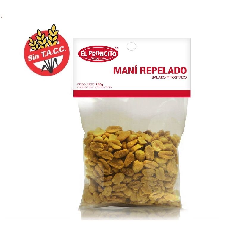 MANI REPELADOS SALADO Y TOSTADO 100GR EL PEONCITO
