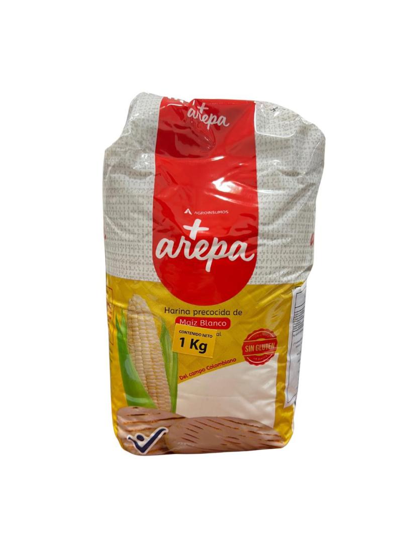 HARINA PRECOCIDA +AREPA 1BULTOX20KILOS SIN GLUTEN