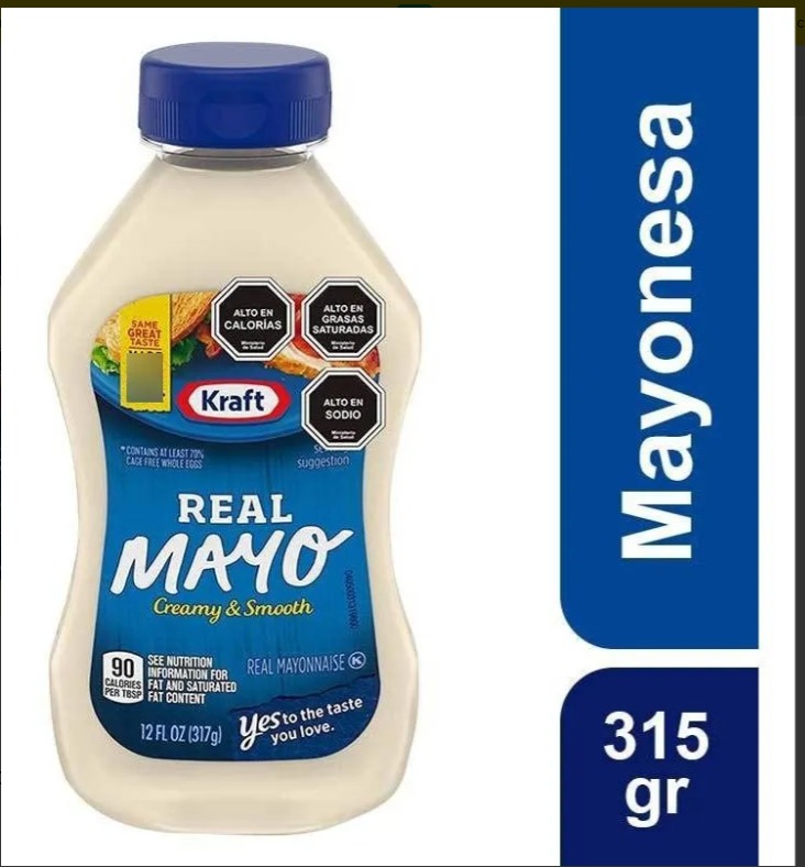 MAYONESA KRAFT REAL MAYO 315 GR