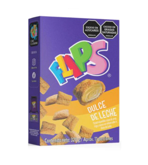 FLIPS CAJA DE 320GR DULCE DE LECHE
