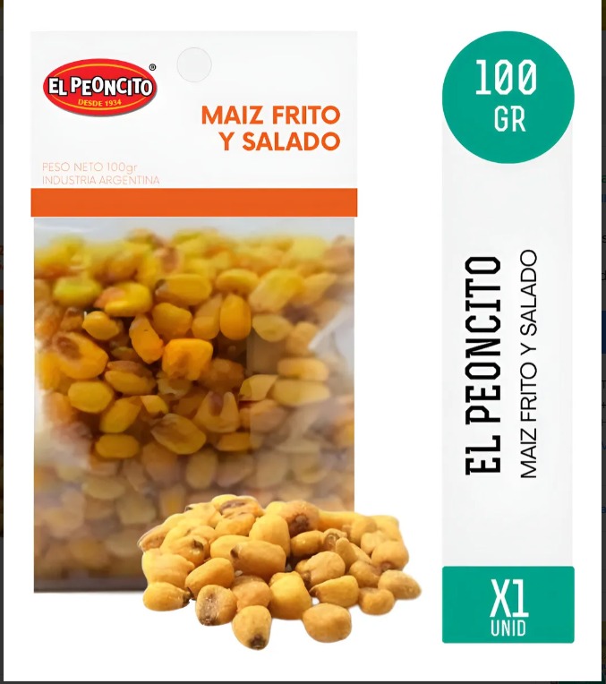 MAIZ FRITO Y SALADO EL PEONCITO 100GR