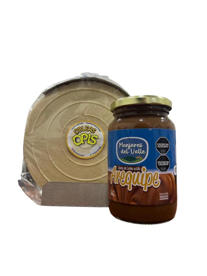 COMBO DE OBLEA OPIS + AREQUIPE MANJARES DEL VALLE X 450GR