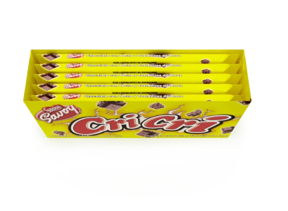 CAJA DE CHOCOLATE CRI CRI SAVOY X 123GR X 5UNDS