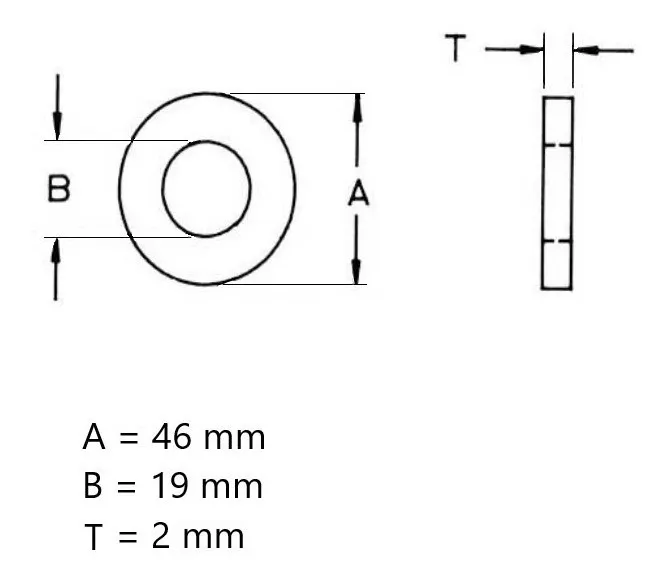 Arandela De Valvula de 6 vias Filtro Elektrim Lacus Piscina