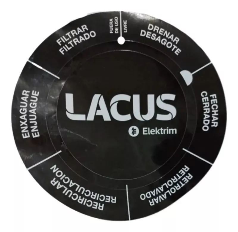 CALCOMANIA VALVULA D12 PARA VALVULA DE 6 VIAS FILTRO LACUS