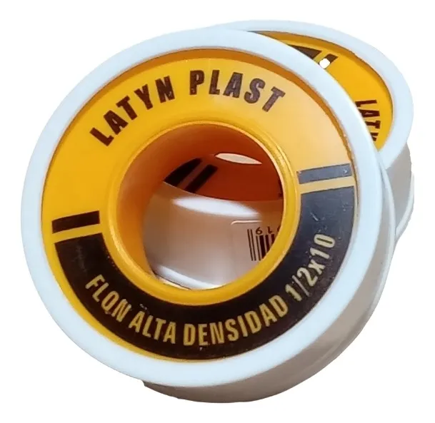 Cinta De Teflon De 3/4 X 10 Mts Alta Densidad Latyn Plast