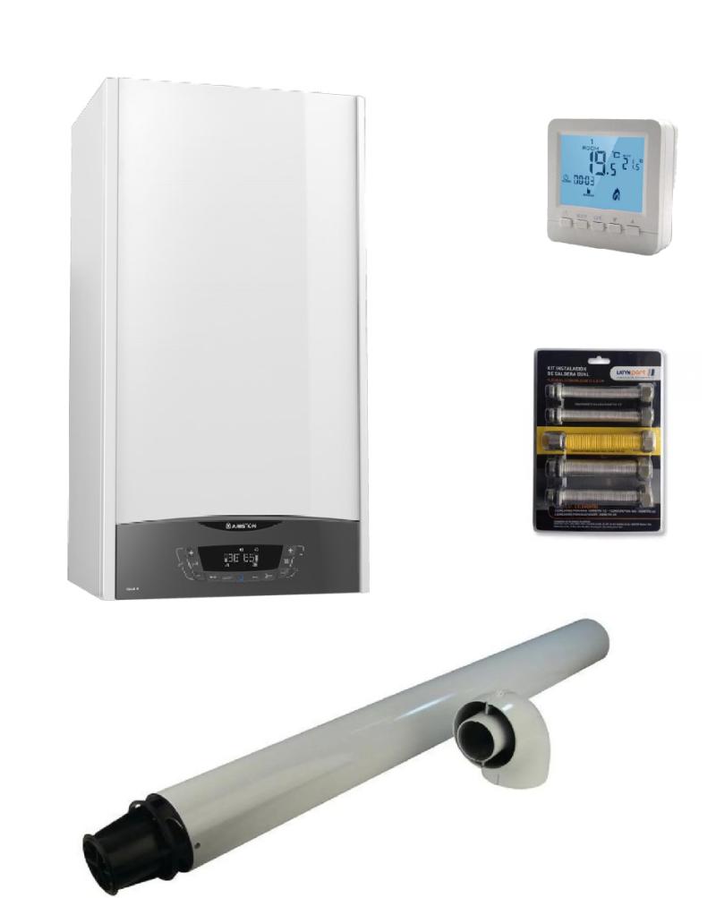 Combo Caldera Ariston Clas Xc 35 Ff Doble Servicio Convencional