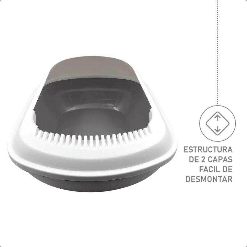 Litera Bandeja Sanitaria Con Borde Y Pala Amuni
