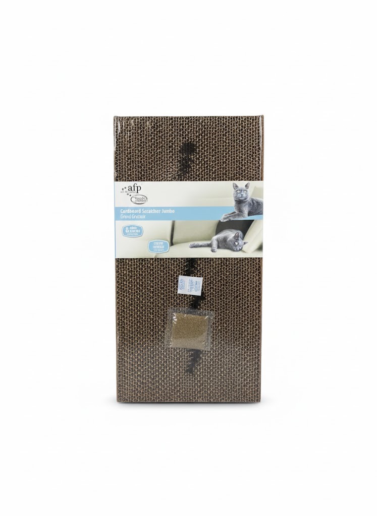 Rascador Carton Para Gatos Con Catnip Afp 48x24cm Mascotas