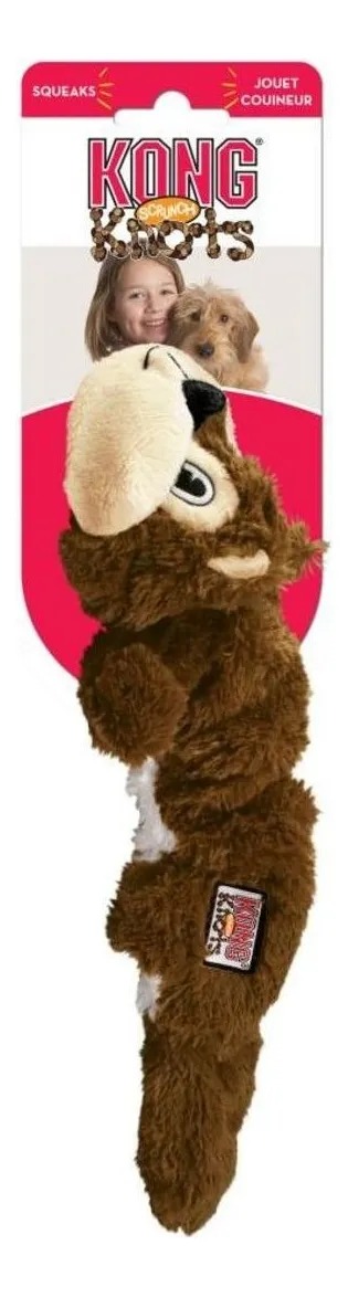 Juguete Peluche Scrunch Knots Squirrel Ardilla S/m Kong