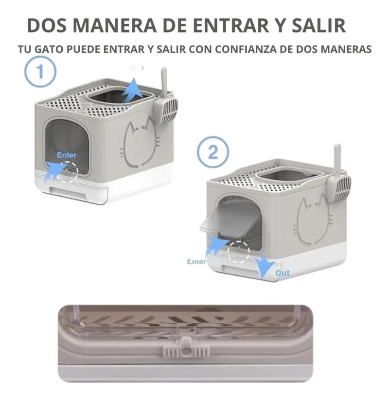 Litera Bandeja Sanitaria Cerrada Extraible Go Fresh Afp Gato