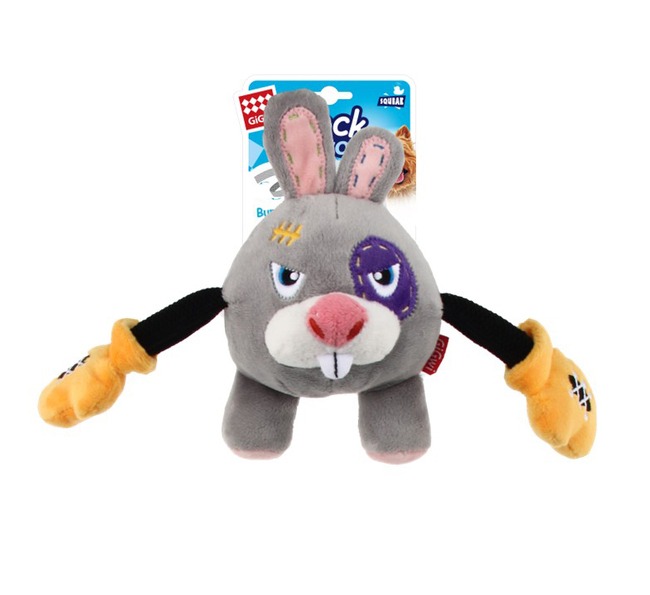 Juguete Para Perros Peluche Conejo Rock Zoo Gigwi Mascotas