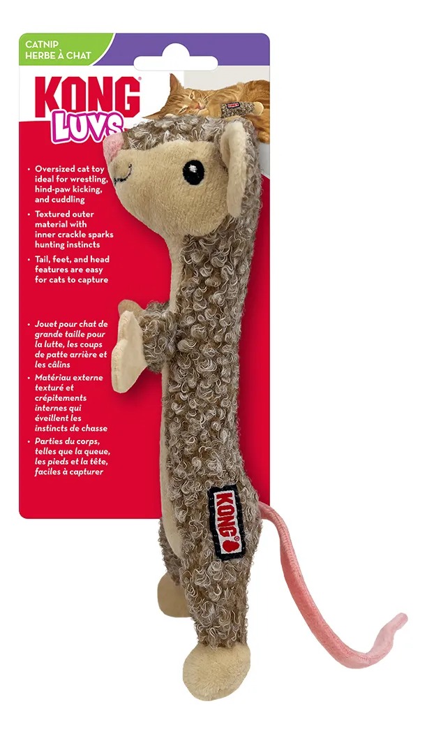 Juguete Peluche Cat Luvs Mouse C/ Catnip Kong Para Gatos