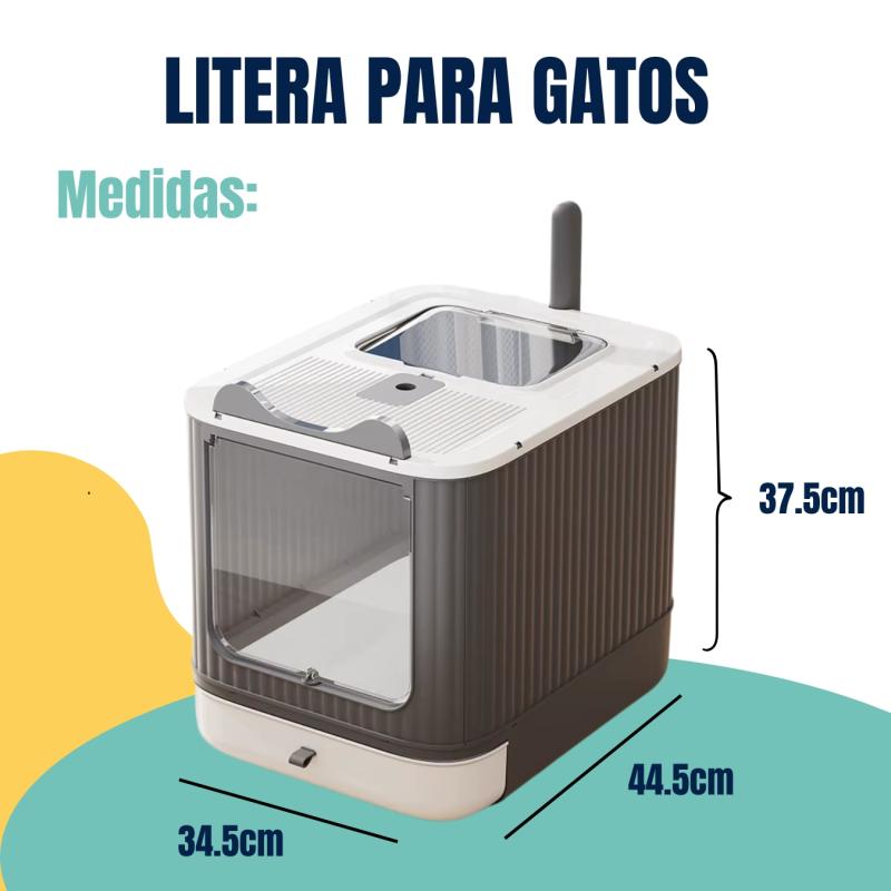 Litera Bandeja Cerrada Aurora Arenero Sanitario Petlisis