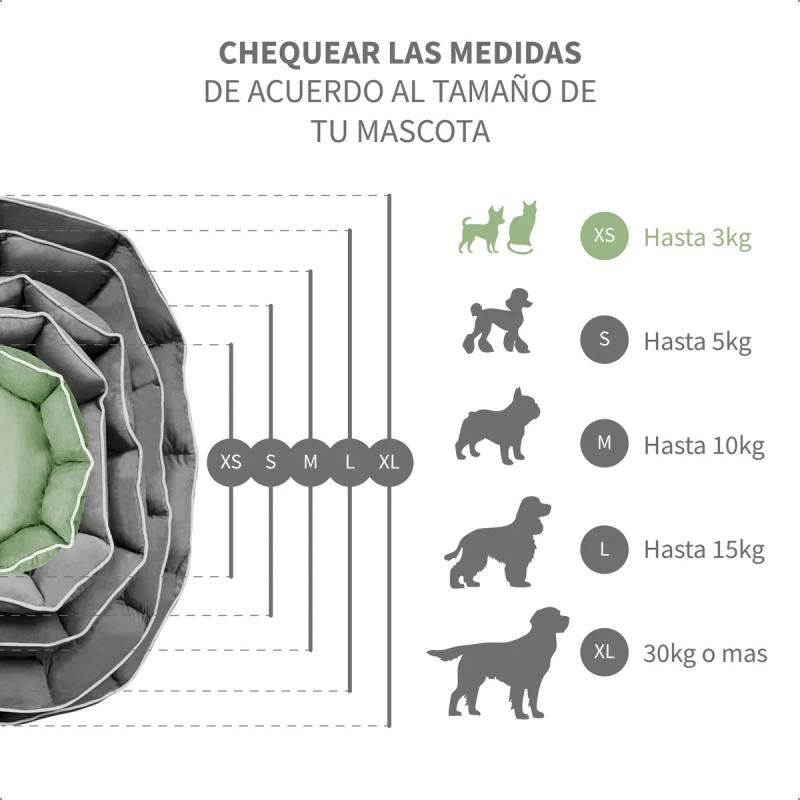 Cama Cucha Mascotas Perros Gatos Animales Acolchada XS