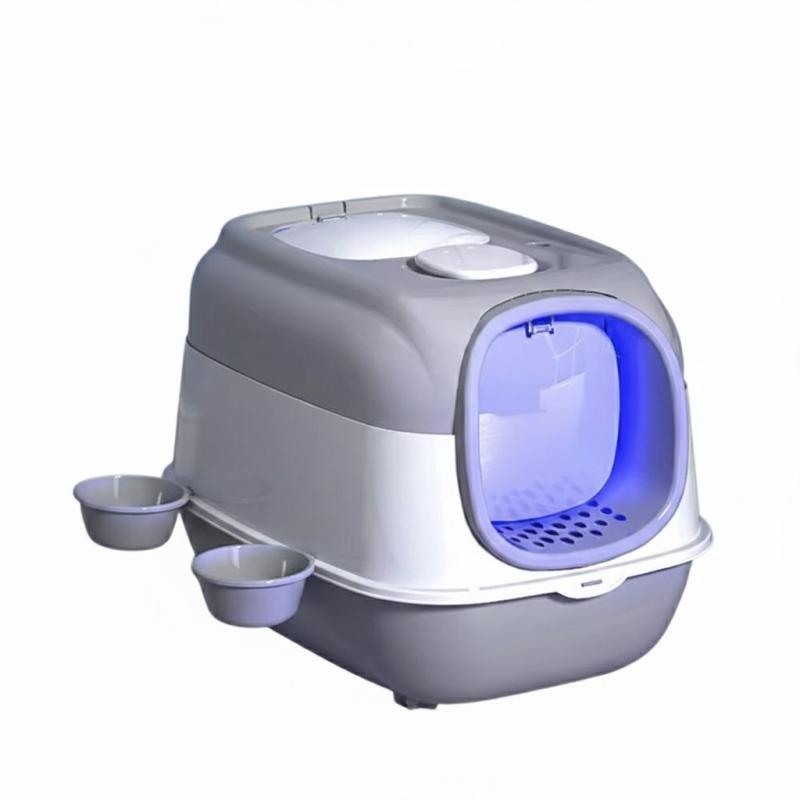 Litera Bandeja Cerrada America Con Luz UV Arenero Para Gato