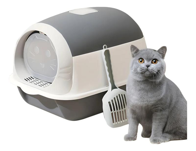 Litera Bandeja Cerrada Camila Arenero Sanitario Para Gatos Con Luz UV