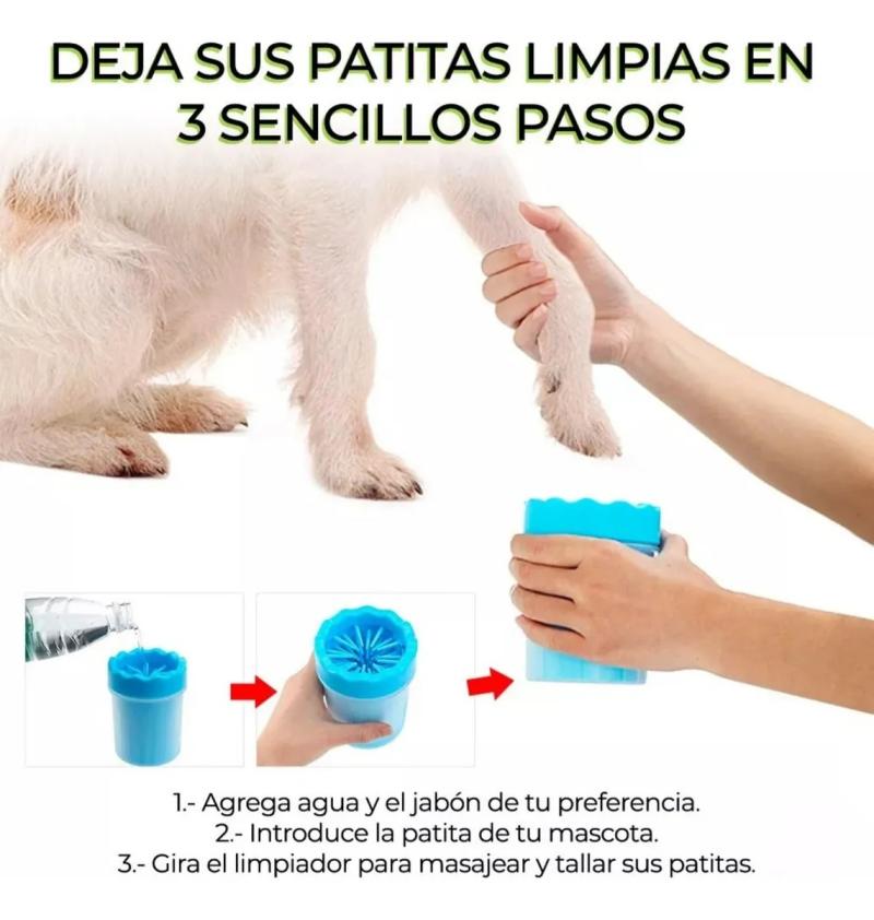 Limpia Pata Para Mascotas Silicona Grande