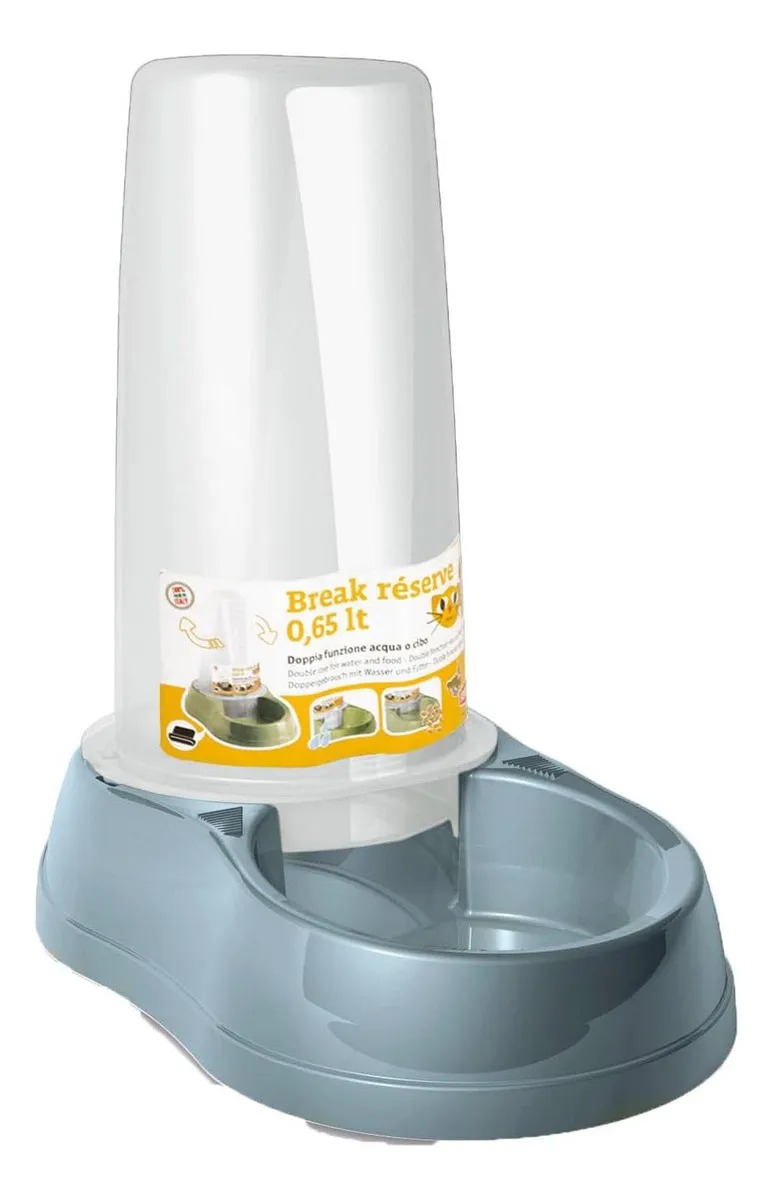 Dispenser Comedero Bebedero Stefanplast 0,65l Stefanplast