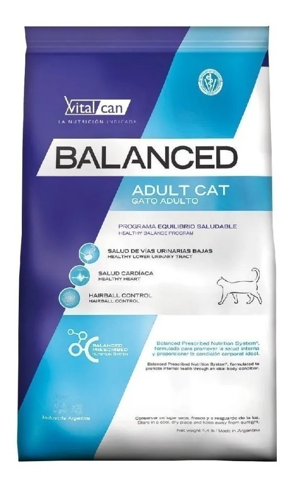 Alimento Balanced para Gato Adulto x7.5kg