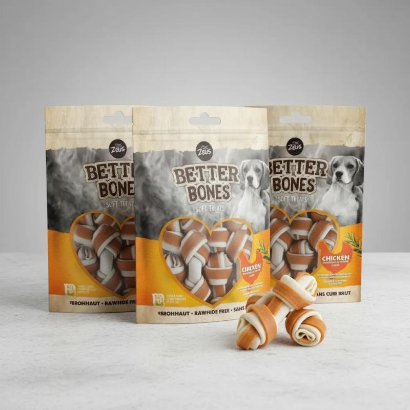 Snack Perro Saludable Hueso Better Bones Pack 219gr Pollo