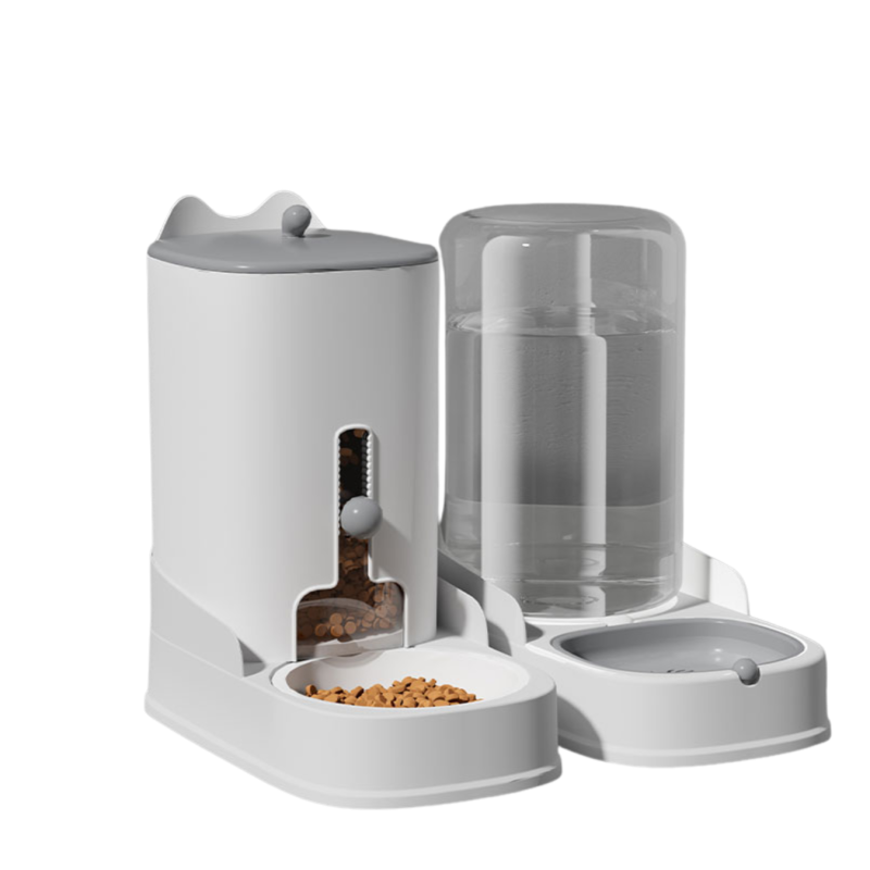Kit Dispenser Comedero + Bebedero Automatico 4,4lts Mascotas