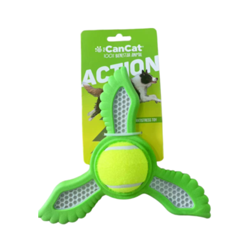 Juguete Estrella Voladora C/ Pelota Y Chifle Cancat Perros