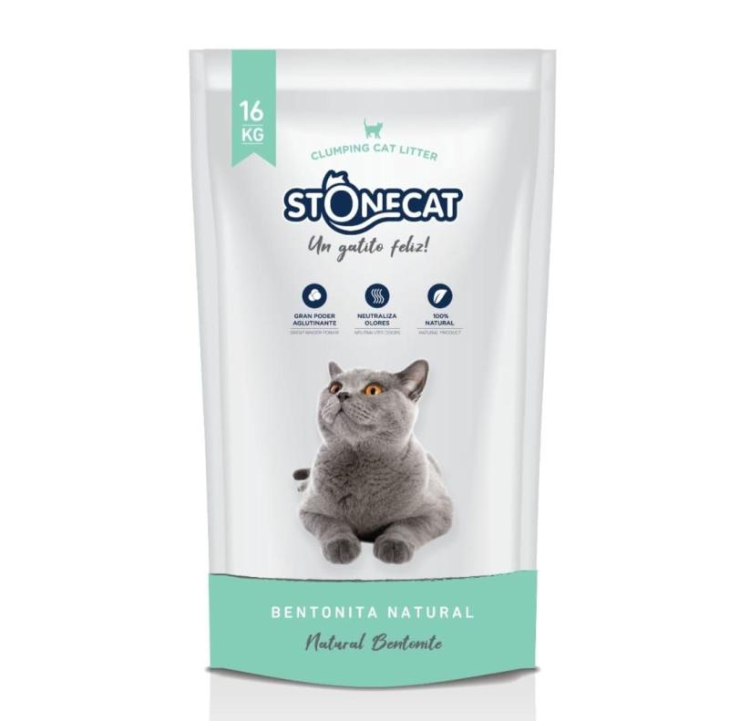 Piedritas Para Gatos Stone Cat Aglomerantes Arena X16 Kg