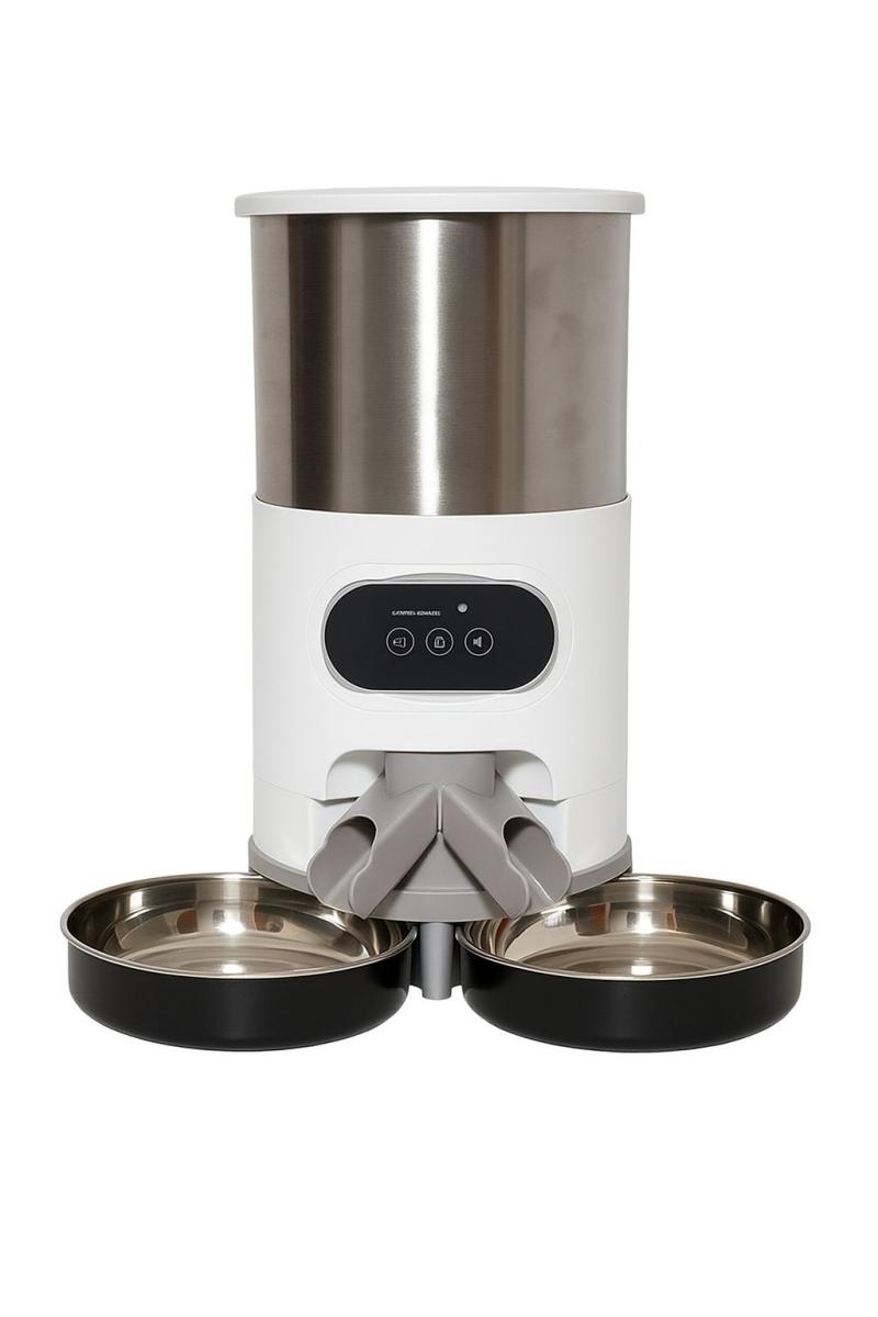 Dispenser Alimento Comedero Doble Automatico 4.5lt Mascotas
