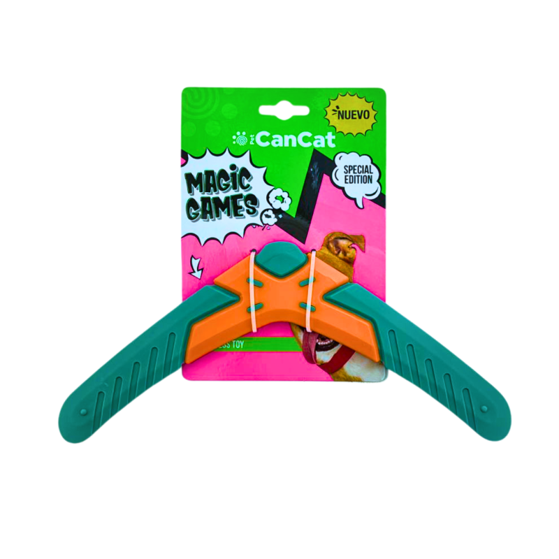 Juguete Bumerang Resistente Perros Cachorros Mascotas Bulldog