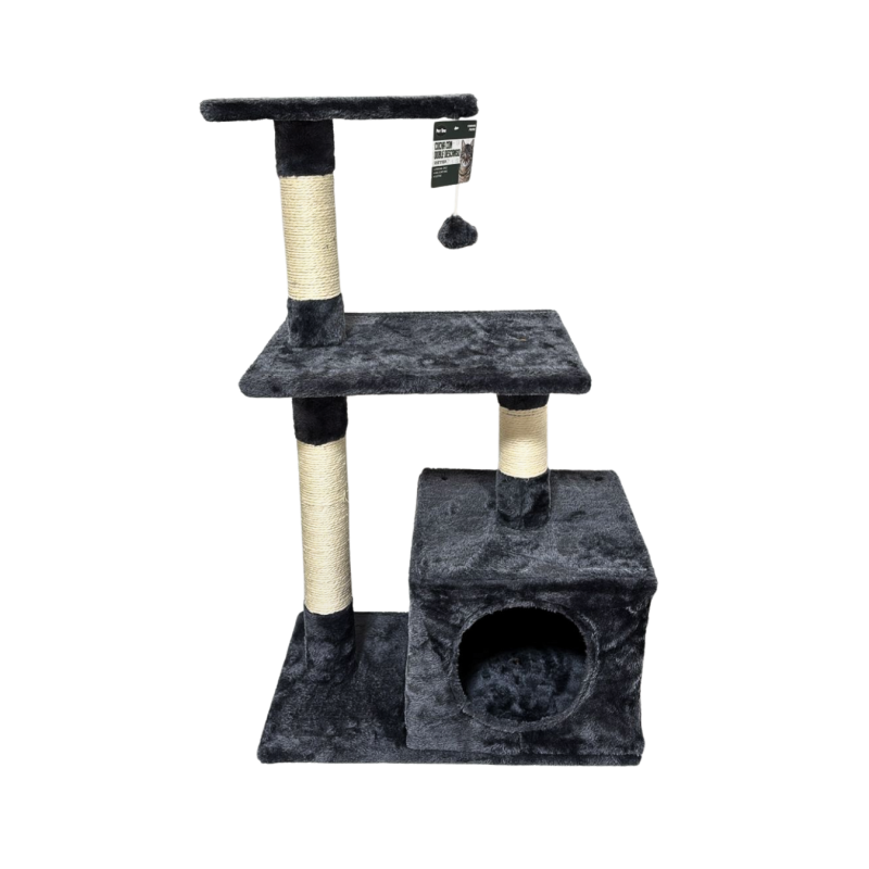 Rascador Cucha Doble Con Descanso Premium Gatos Mascotas