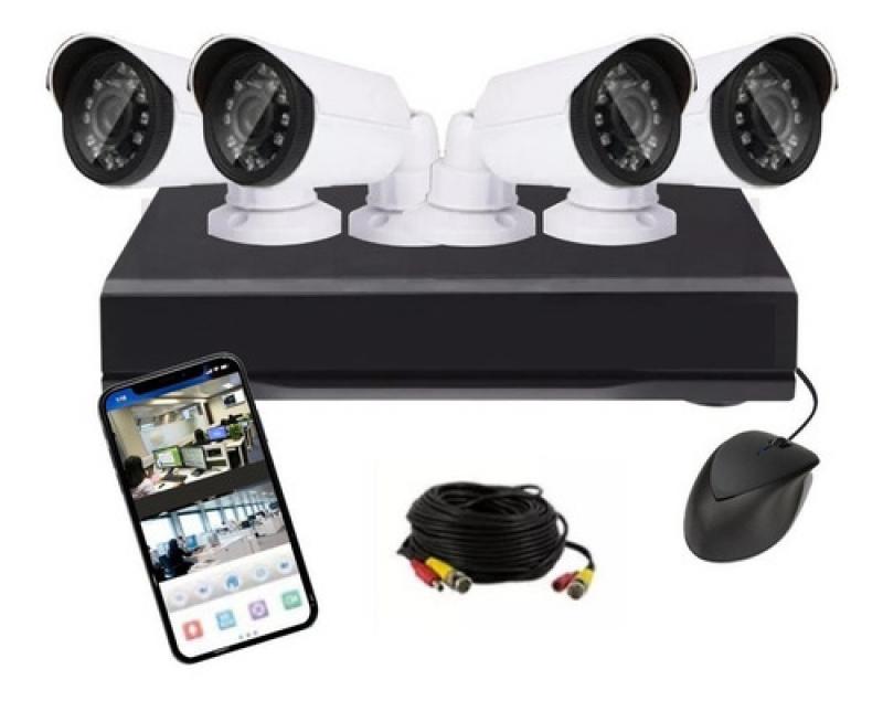 Kit Seguridad Full Hd Dvr 4 Camaras 1080p Exterior