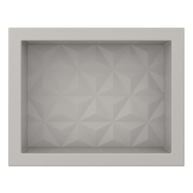 Nicho Texturizado Mármol Sintético 40x30 Cozimax Gris