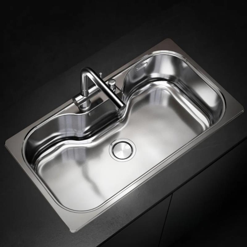 Kit Bacha De Cocina Johnson Acero Luxor Si85 + Accesorios