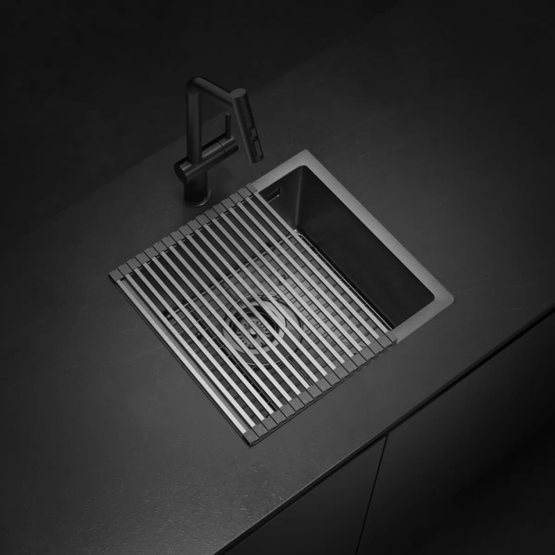 Bacha De Cocina Simple Johnson Acero Signature Enkel SE45 Gun Black