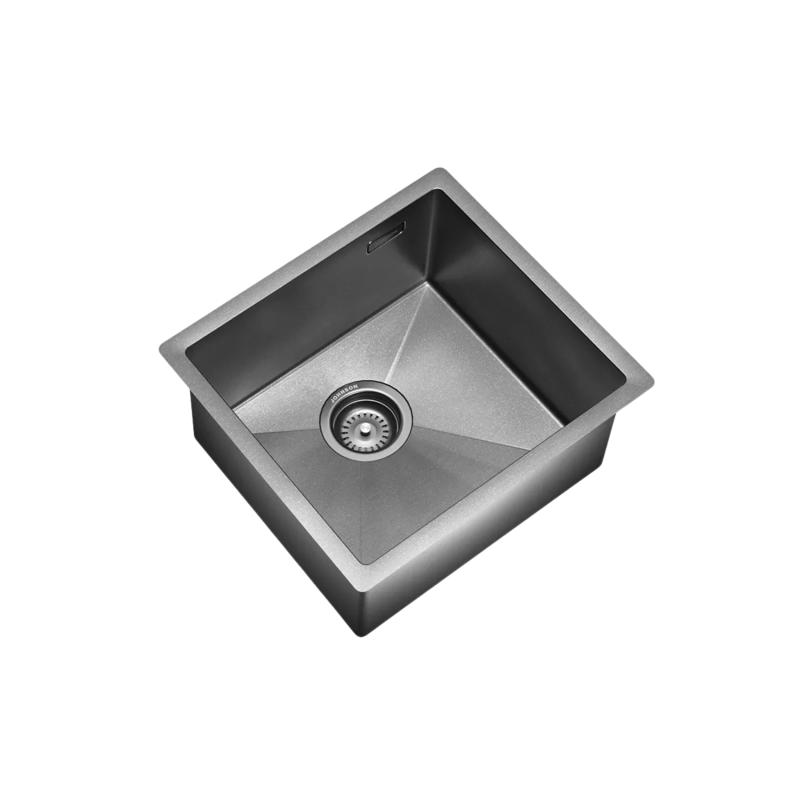 Bacha De Cocina Simple Johnson Acero Signature Enkel SE45 Gun Black