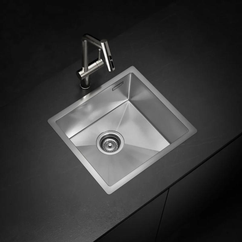 Bacha De Cocina Simple Johnson Acero Signature Enkel SE45 Cromo