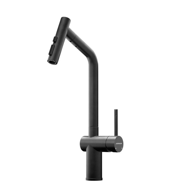Grifería Cocina Johnson Acero Glow Black
