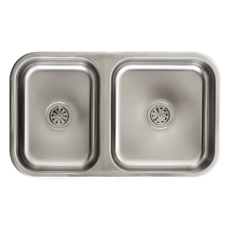 Bacha Doble Cocina Acero Inoxidable Mi Pileta 105EC