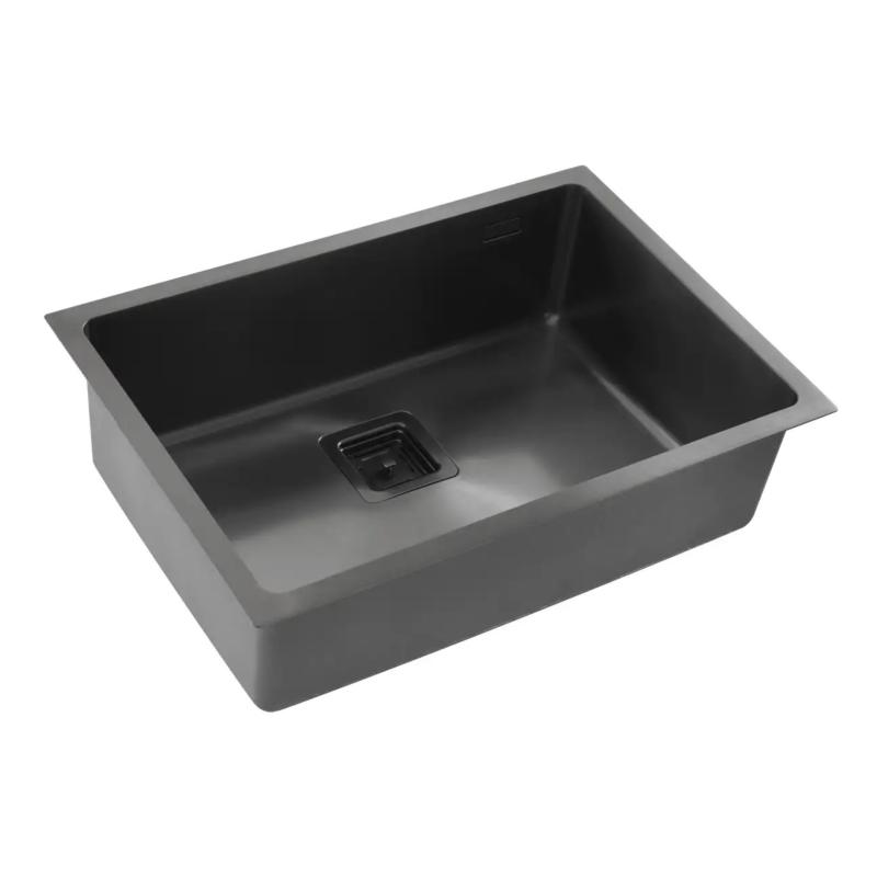 Bacha Cocina Simple Mi Pileta Essentia 670 Black